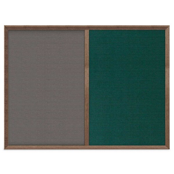 Enclosed Corkboard, 1 Door, 60"x36", 4" Fra, UV3424-BRONZE-FORBO